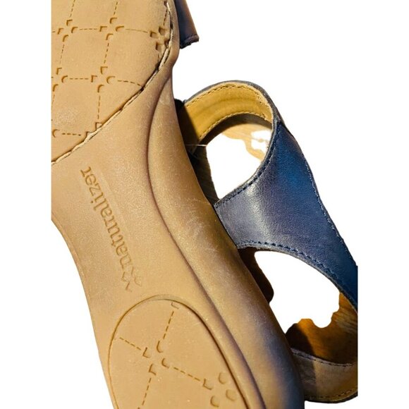 Naturalizer Womens Flat Slingback Sandals N5 Comport Navy Blue 7 1/2M - Picture 5 of 13